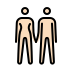 woman and man holding hands, light skin tone